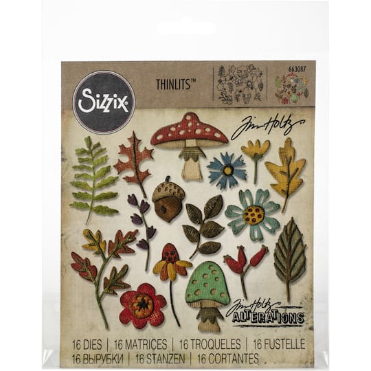 Sizzix&#xAE; Thinlits&#xAE; Funky Foliage Die Set by Tim Holtz&#xAE;